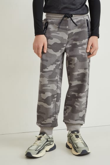 Enfants garçons - Lot de 2 - pantalons de jogging - gris chiné