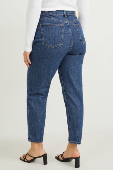 Damen - Mom Jeans - High Waist - LYCRA® - jeansblau