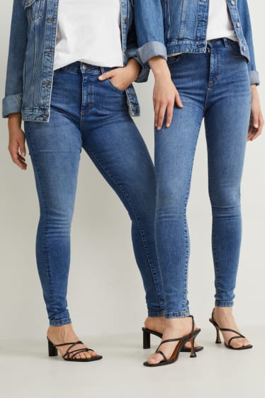 Dames - Skinny jeans - high waist - LYCRA® - jeansblauw