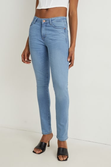 Damen - Slim Jeans - Mid Waist - LYCRA® - helljeansblau