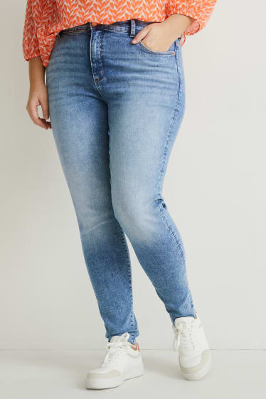 Damen - Skinny Jeans - High Waist - LYCRA® - helljeansblau