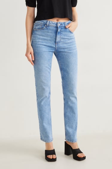 Donna - Straight jeans - vita alta - LYCRA® - jeans azzurro