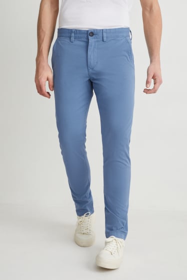 Home - Pantalons xinos - slim fit - Flex - LYCRA® - blau