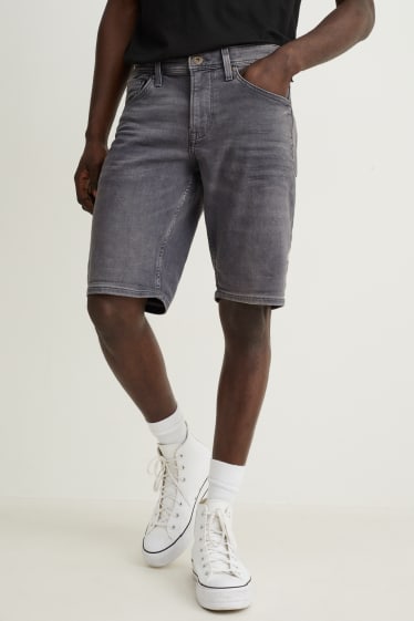 Hommes - Short en jean - Flex jog denim - jean gris