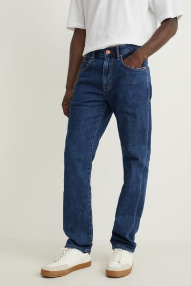 Hommes - Jean coupe droite - jean bleu