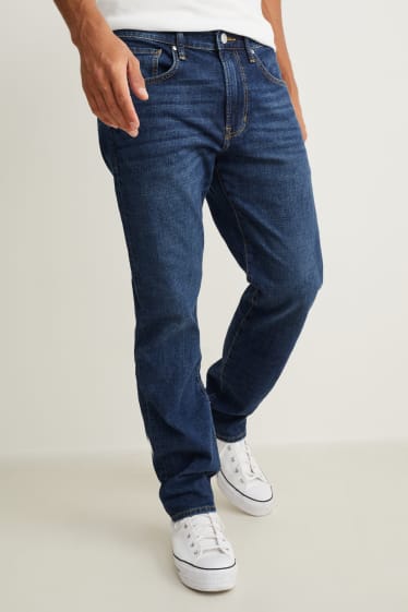 Hommes - Jean coupe droite - jean bleu foncé