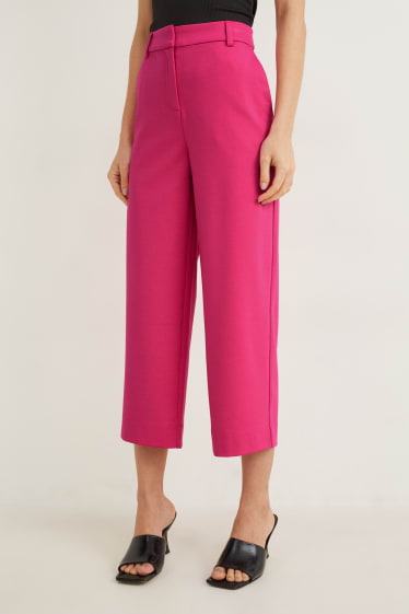 Damen - Culotte - High Waist - Straight Fit - pink