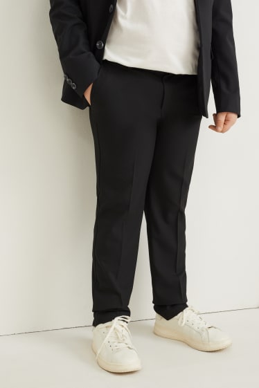 Bambini - Taglie forti - pantaloni coordinabili - stretch - LYCRA® - nero