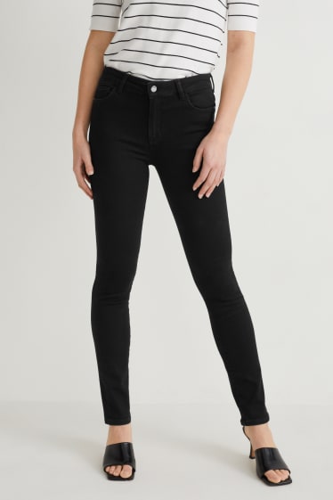 Dames - Slim jeans - mid waist - LYCRA® - zwart