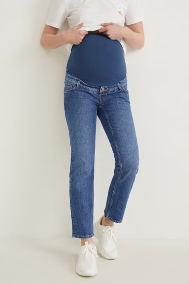 Kobiety - Dżinsy ciążowe - straight jeans - LYCRA® - dżins-niebieski