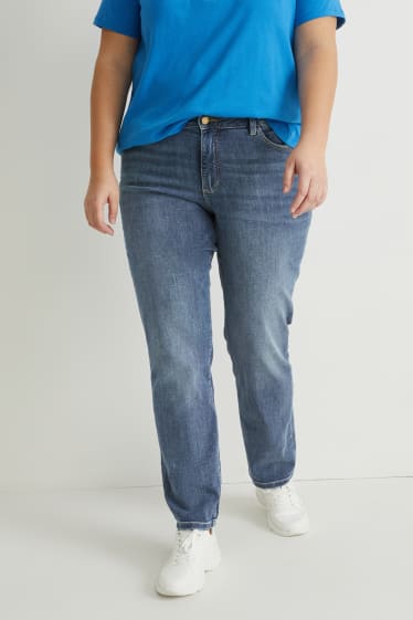 Damen - Slim Jeans - Mid Waist - LYCRA® - jeansblau