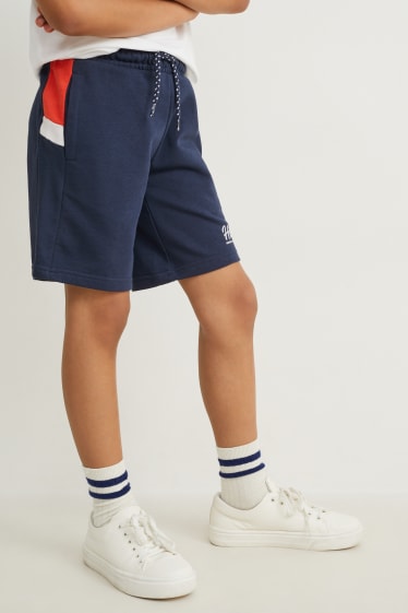 Kinder Jungen - Multipack 3er - Sweatshorts - dunkelblau
