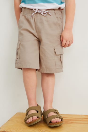 Nen - Pantalons curts cargo - beix clar