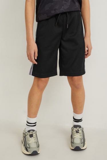 Kinder Jungen - Multipack 2er - Shorts - schwarz