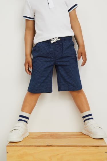 Enfants garçons - Bermudas - à rayures - bleu foncé