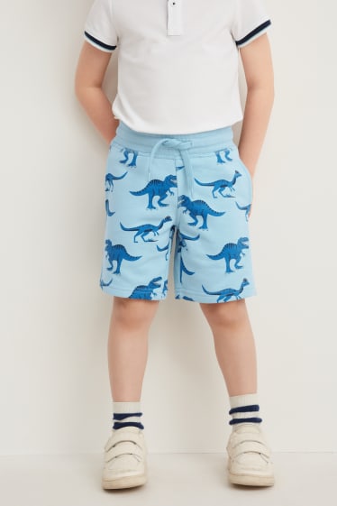 Kinder Buben - Multipack 2er - Sweat-Bermudas - blau / dunkelblau