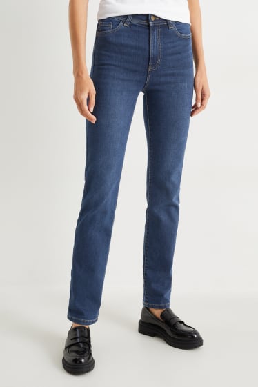 Donna - Straight jeans - vita alta - LYCRA® - jeans blu