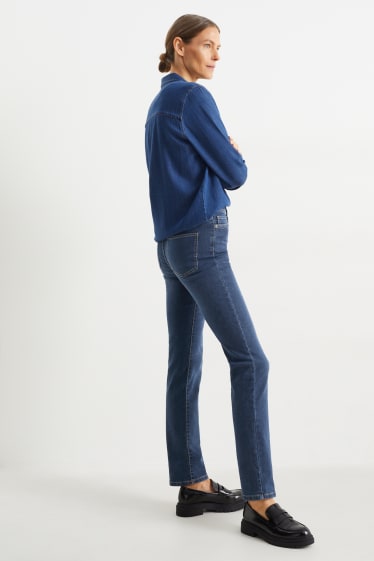 Femmes - Straight jean - high waist - LYCRA® - jean bleu