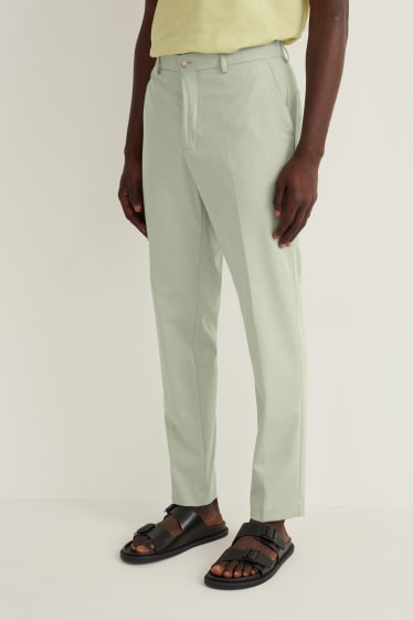 Heren - Broek uit het combi-systeem - slim fit - lichtgroen