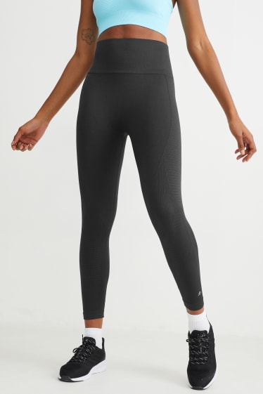 Damen - Leggings - Yoga - seamless - schwarz