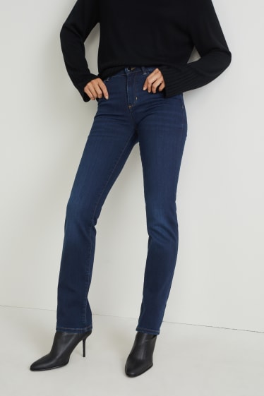 Femmes - Straight jean - mid-waist - LYCRA® - jean bleu