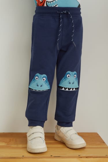 Enfants garçons - Dinosaures - pantalon de jogging - bleu foncé