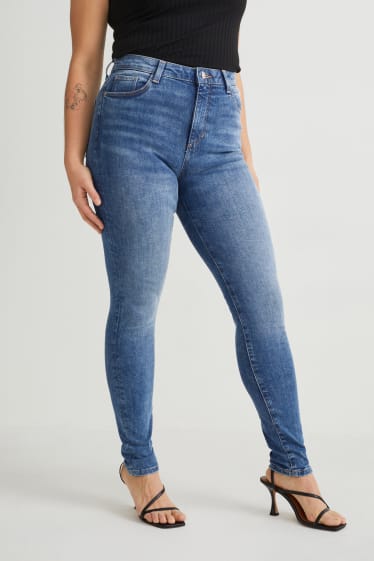 Damen - Curvy Jeans - High Waist - Skinny Fit - LYCRA® - jeansblau