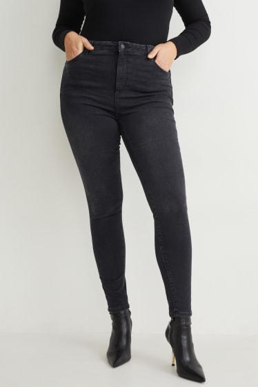 Mujer - Curvy jeans - high waist - skinny fit - LYCRA® - negro