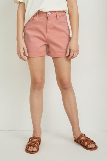 Enfants filles - Short - corail