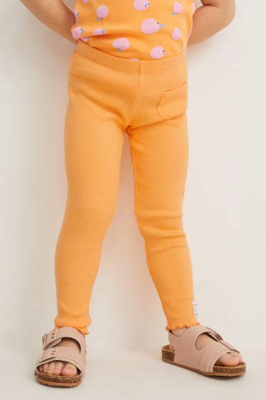 Enfants filles - Leggings - orange clair