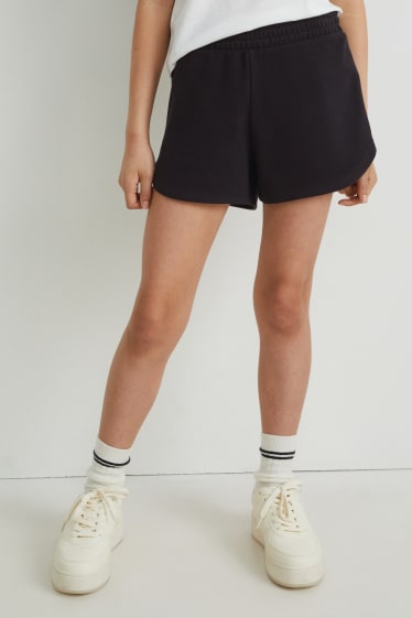 Nena - Pantalons curts de xandall - negre