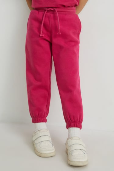 Kinderen: meisjes - Joggingbroek - fuchsiarood