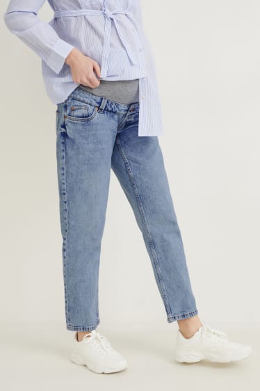 Kobiety - Dżinsy ciążowe - tapered jeans - LYCRA® - dżins-jasnoniebieski