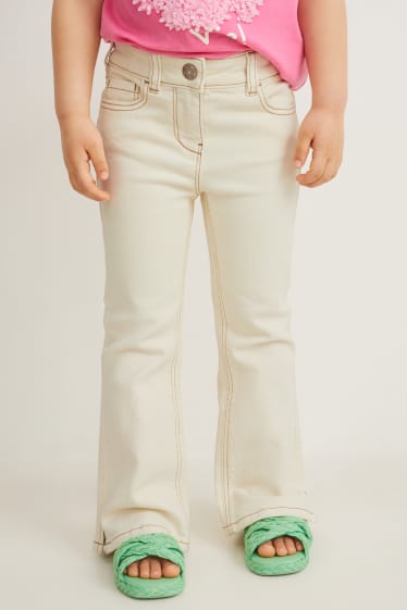 Enfants filles - Flared jean - blanc crème