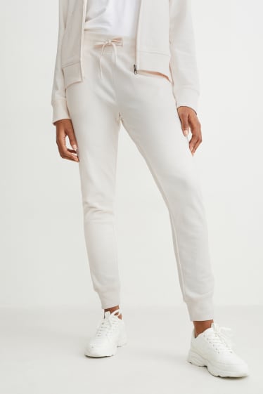 Damen - Basic-Jogginghose - cremeweiß
