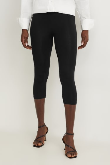 Dona - Paquet de 2 - leggings capri - negre