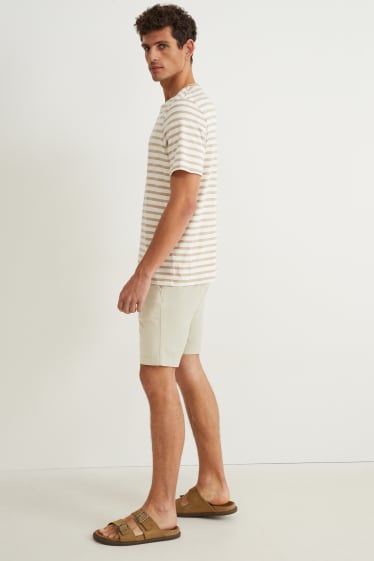 Uomo - Shorts - fFex - 4 Way Stretch - LYCRA® - beige chiaro