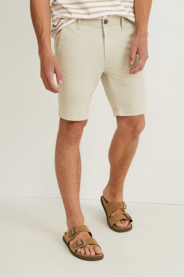 Uomo - Shorts - fFex - 4 Way Stretch - LYCRA® - beige chiaro