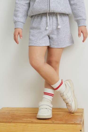 Children Girls - Sweat shorts - light gray-melange