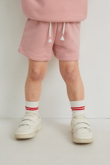 Enfants - Short en molleton - rose