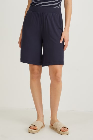 Dona - Pantalons curts - blau fosc