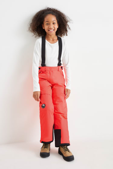 Bambine - Pantaloni da sci - rosso