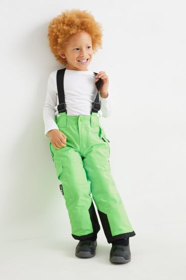 Bambini - Pantaloni da sci - verde fluorescente