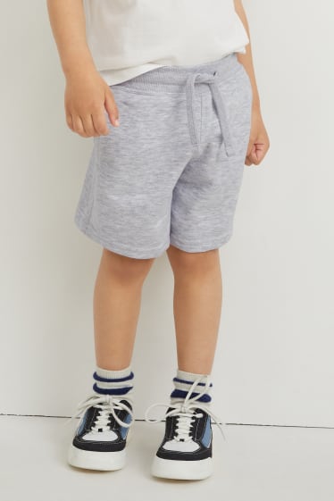 Children Boys - Sweat shorts - light gray-melange