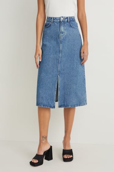 Damen - Jeansrock - helljeansblau