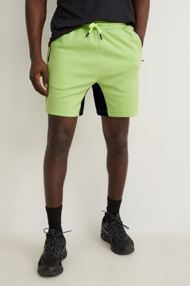 Men - Sweat shorts - light green