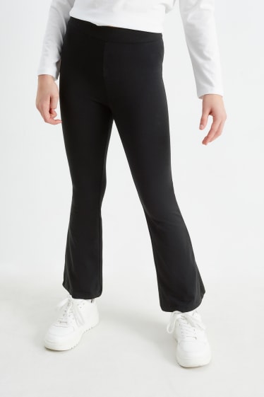 Kinderen - Set van 2 - legging - zwart