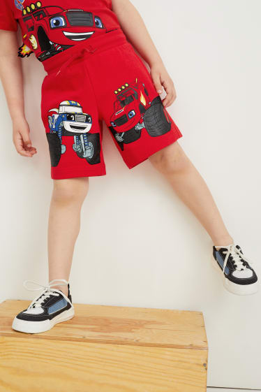 Children Boys - Sweat shorts - red