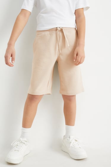 Kinder Jungen - Sweatshorts - beige