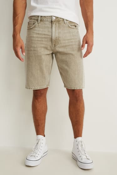 Hommes - Short en jean - jean gris clair